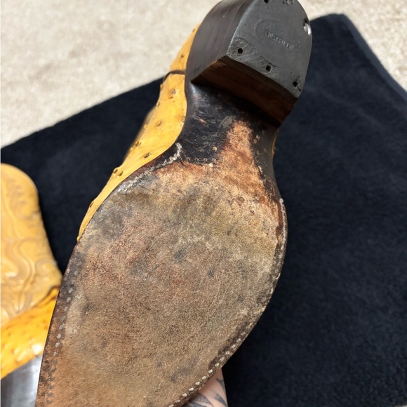 Justin ostrich cowboy boots - Picture 10 of 10